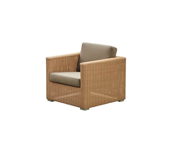 Cane-line Chester Loungestol  Natural  Hynde   Taupe  : Erling Christensen Møbler