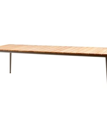 Cane-line Core Havebord 274x90 Cm Stel: Lavagrå Bordplade Teak Lava Grå  Aluminium  : Erling Christensen Møbler