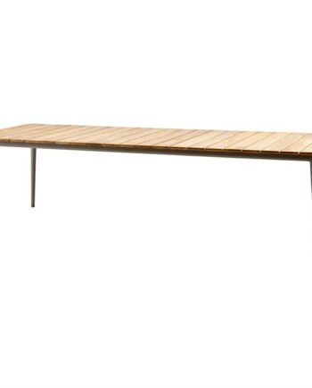 Cane-line Core Havebord 274x90 Cm Stel Taupe Bordplade: Teak Taupe : Erling Christensen Møbler