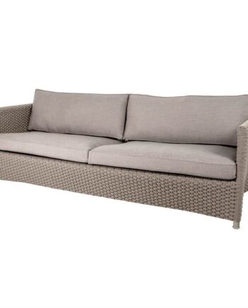 Cane-line Diamond  -pers Sofa Taupe Inkl  Hynder  : Erling Christensen Møbler