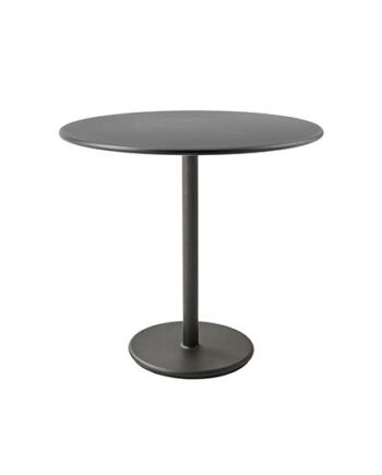 Cane-line Go Cafébord ø80 Cm Lava Grå   Aluminium Grå Aluminium  Lava Grå : Erling Christensen Møbler