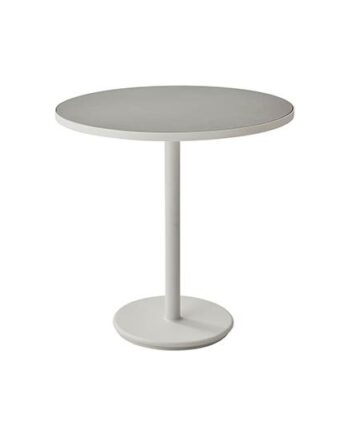 Cane-line Go Cafébord ø75 Cm Sand Lysegrå Aluminium  Hvid  Lysegrå Keramik : Erling Christensen Møbler