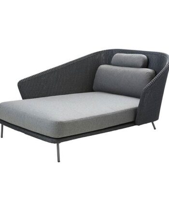 Cane-line Mega Daybed Grå Med Hyndesæt  : Erling Christensen Møbler