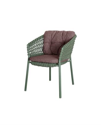 Cane-line Ocean Havestol Dark Green Hynde   Wove Dark Bordeaux  : Erling Christensen Møbler