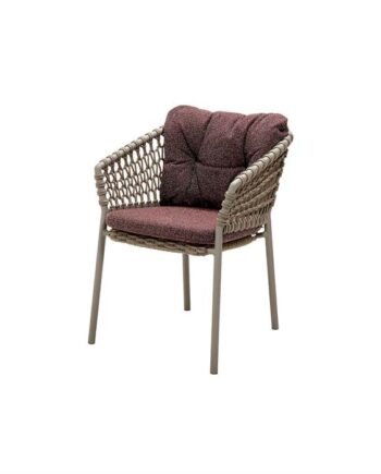 Cane-line Ocean Havestol Taupe Hynde   Wove Dark Bordeaux  : Erling Christensen Møbler