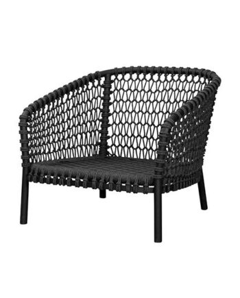 Cane-line Ocean Large Lounge Stol Dark Grey Ingen Hynde  : Erling Christensen Møbler