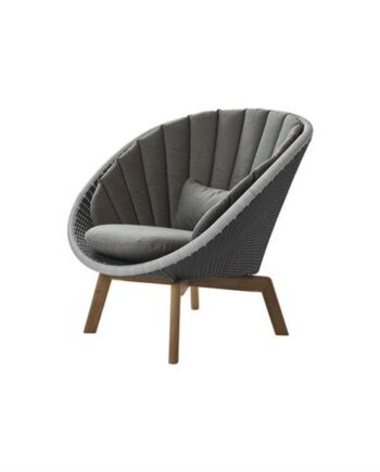 Cane-line Peacock Loungestol Grå Hynde   Taupe  : Erling Christensen Møbler
