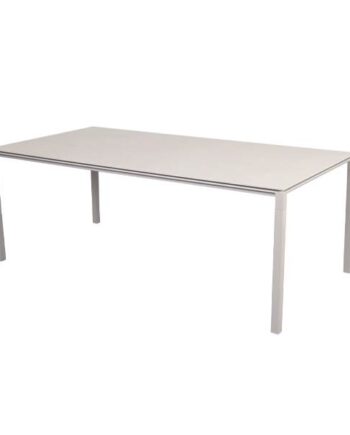 Cane-line Pure Havebord 200x100 Cm Stel   Sand Bordplade   Toscana Sand Sand : Erling Christensen Møbler