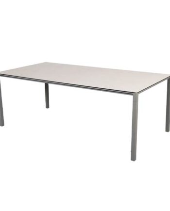 Cane-line Pure Havebord 200x100 Cm Stel   Taupe Bordplade   Toscana Sand Taupe : Erling Christensen Møbler