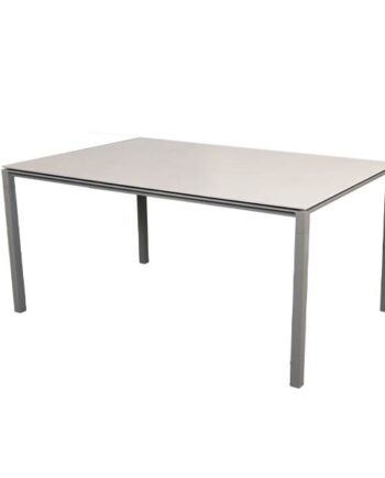 Cane-line Pure Havebord 150   90 Cm Stel   Taupe Bordplade   Toscana Sand Taupe : Erling Christensen Møbler