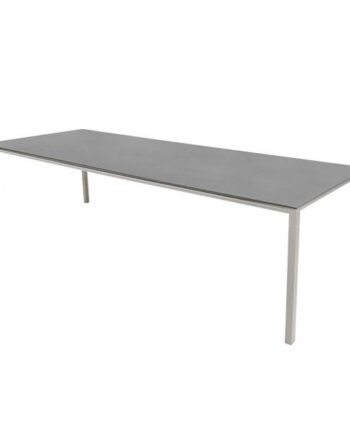 Cane-line Pure Havebord 280x100 Cm Stel: Sand Bordplade: Basaltgrå Basalt  Keramisk  : Erling Christensen Møbler