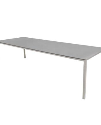 Cane-line Pure Havebord 280x100 Cm Stel: Sand Bordplade: Betongrå Concrete Grey  Keramisk  : Erling Christensen Møbler