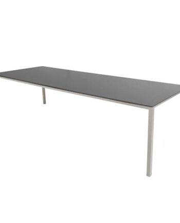 Cane-line Pure Havebord 280x100 Cm Stel: Sand Bordplade: Nero Sort Nero Black  Keramisk  : Erling Christensen Møbler