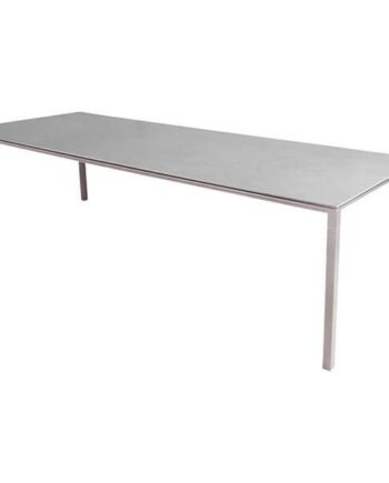 Cane-line Pure Havebord 280x100 Cm Stel: Taupe Bordplade: Betongrå Concrete Grey  Keramisk  : Erling Christensen Møbler