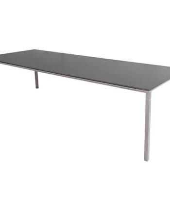 Cane-line Pure Havebord 280x100 Cm Stel: Taupe Bordplade: Nero Sort Nero Black  Keramisk  : Erling Christensen Møbler