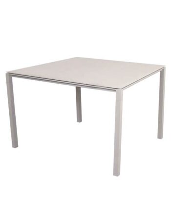 Cane-line Pure Havebord 100x100 Cm Toscana Sand Bordplade  Stel: Sand Sand : Erling Christensen Møbler