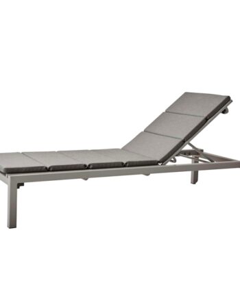 Cane-line Relax Solseng Lysegrå Med Hynde   Grå  : Erling Christensen Møbler