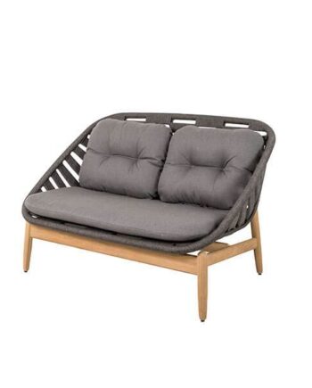 Cane-line Strington  -pers  Havesofa Mørkegrå   Teak    Hynde  : Erling Christensen Møbler