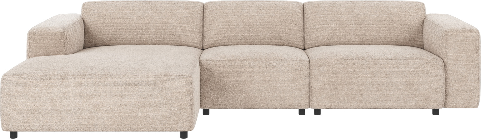 Chaiselongsofa Rowico Willard Venstrevendt Lysegrå 100 Polyester Modulsofa 312ã 161 Cm