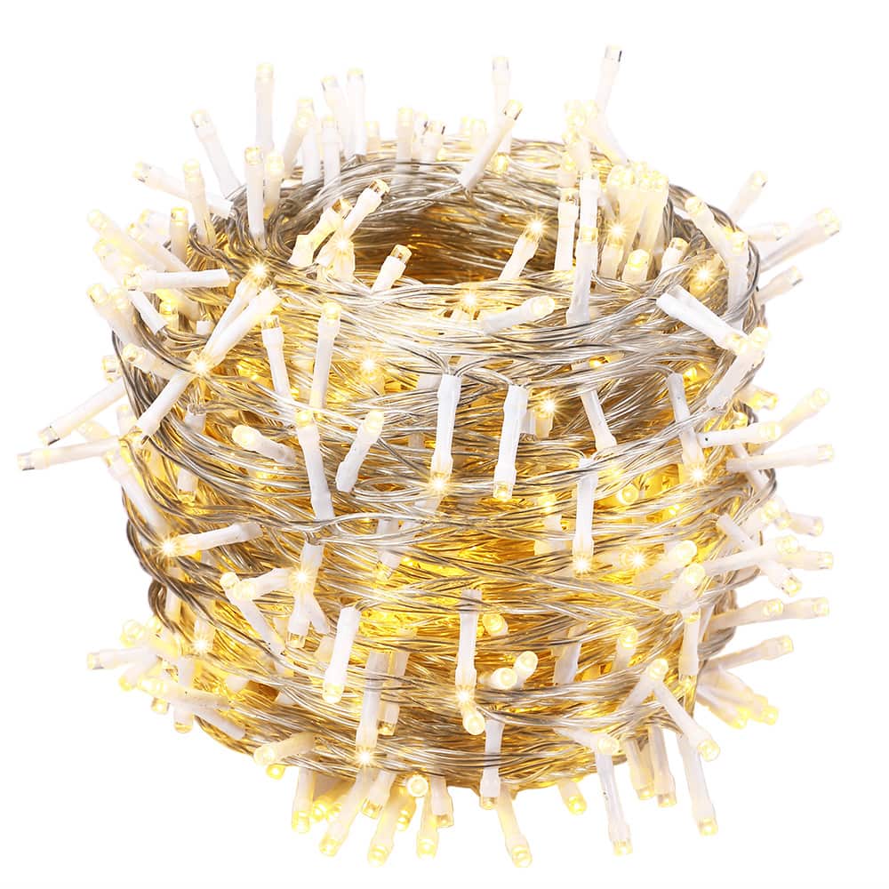 Christmas Fairy Lights Warm White 65m Transparent