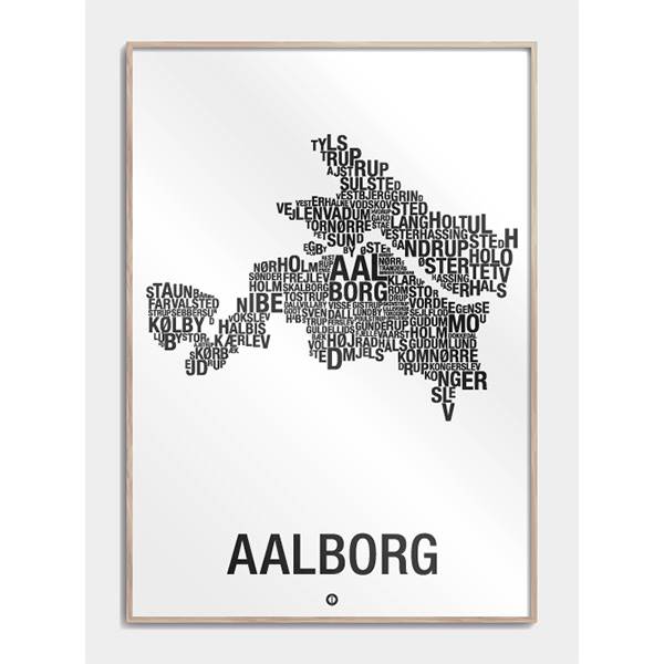 Citatplakat Aalborg By Plakat 30x42 Cm  : Erling Christensen Møbler