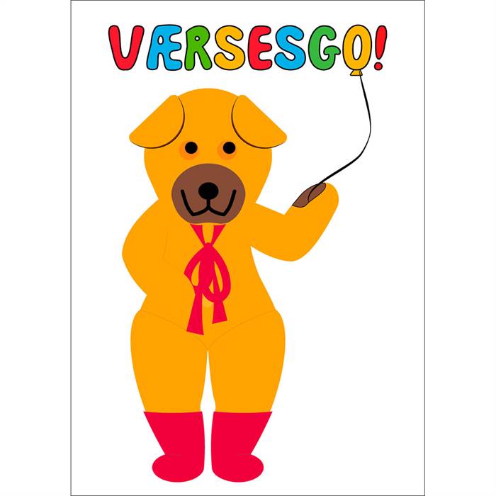 Citatplakat  Quot Bamse Værsesgo Quot  Plakat 30x42 Cm  : Erling Christensen Møbler