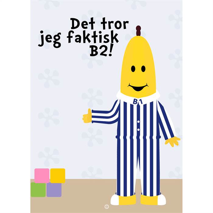 Citatplakat  Quot Det Tror Jeg Faktisk Quot  Plakat 30x42 Cm  : Erling Christensen Møbler