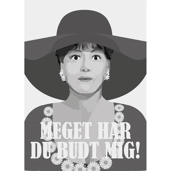 Citatplakat  Quot Meget Har Du Budt Mig Quot  Plakat 50x70 Cm  : Erling Christensen Møbler