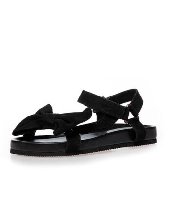 Copenhagen Shoes Sky And Diamond 24 Suede Sandal Black  : Erling Christensen Møbler