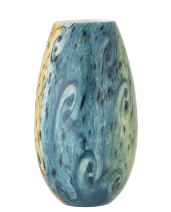 Creative Collection Kalian Vase  Rund Blå Glas   :29