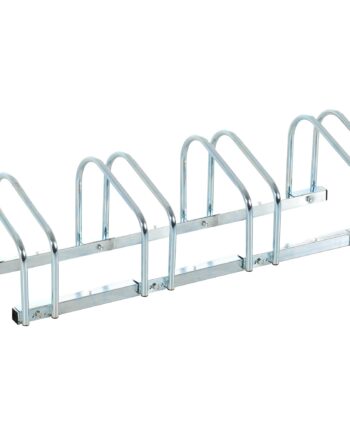 Cykelstativ Til   Cykler  Gulv- Og Vægmonteret  110x33x27cm  Sølv