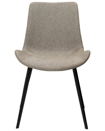 Dan-form Hype Spisebordsstol Sand Bouclé Stof Og Sort Stål