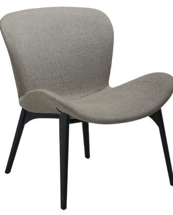 Dan-form Paragon Loungestol Pebble Earth Bouclé Stof Og Sort Ask