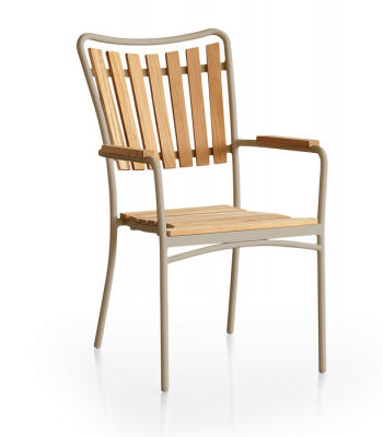 Daneline Eva Teak Stabelstol Latte