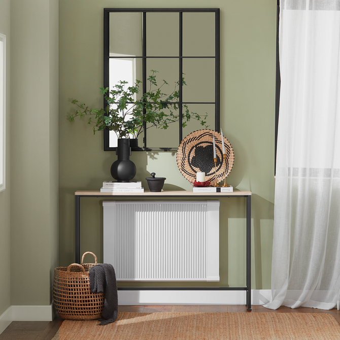 Dekorativt Konsolbord  Japandi-look  120x20x80 Cm  Naturfarvet