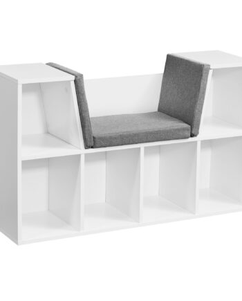 Designer Entrébænk Med Sæde Og Opbevaringsplads  101     61     30 Cm  Hvid Mat