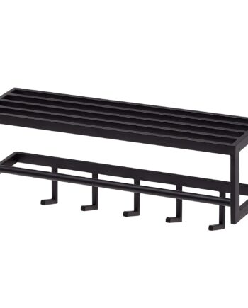 Designer Knagerække   Metal  Indsustrielt Look  70x20x20  Sort