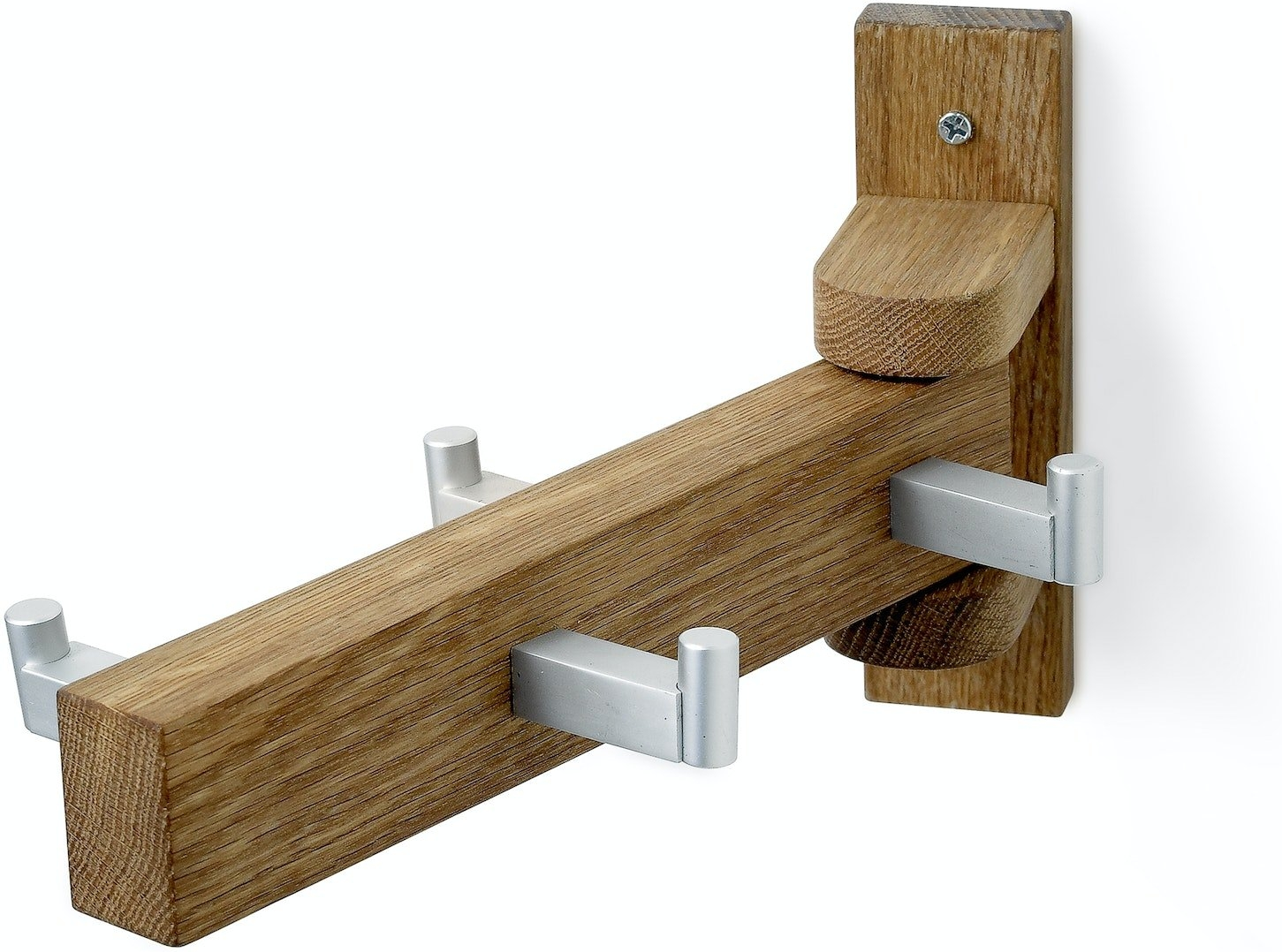 Drejbar Knagerække Torkelson Zitti   Massivt Egetræ Natur 14ã 11ã 26 Cm