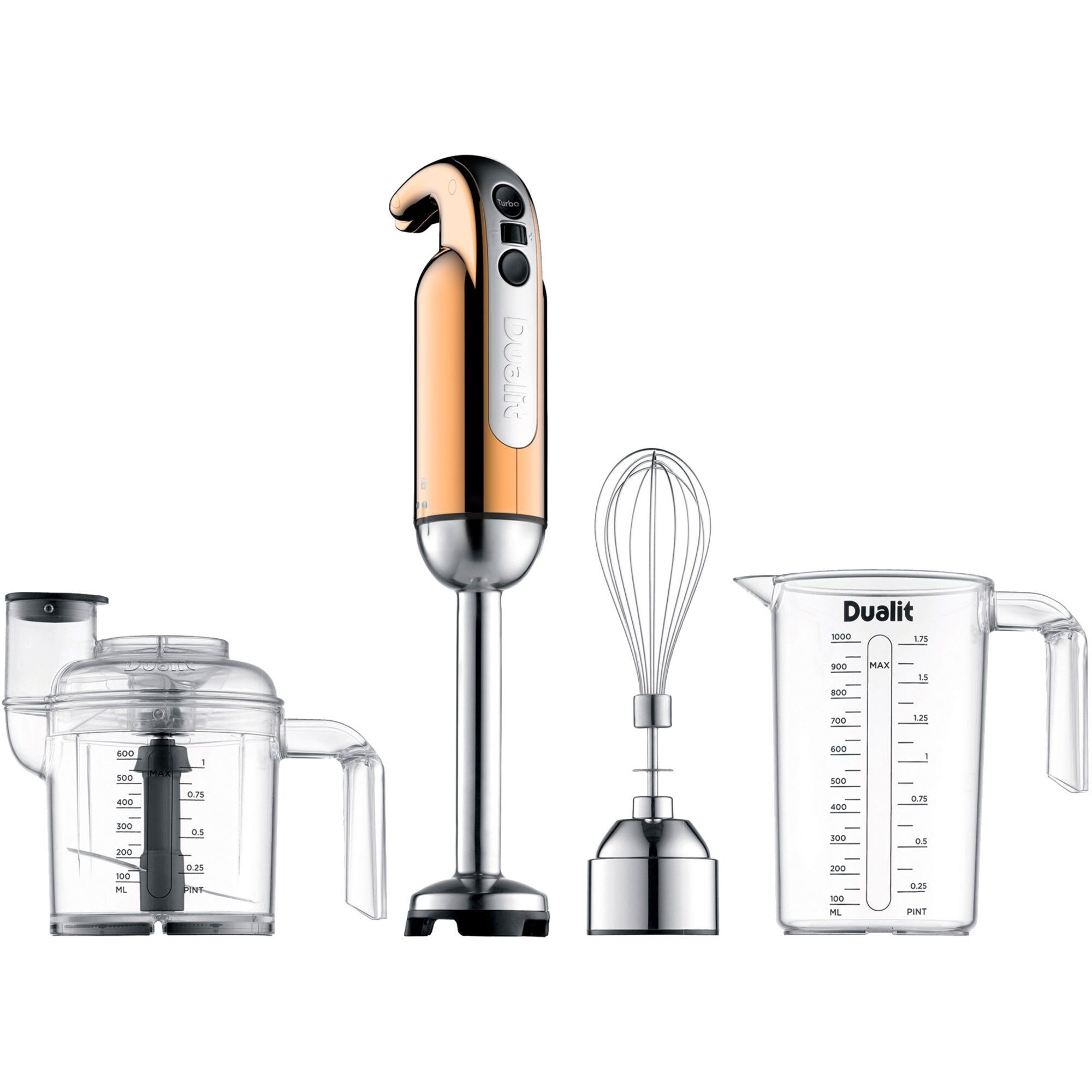 Dualit New Edition Stavblender Med Tilbehør  Kobber