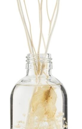 Duftfrisker Meraki Vivid Shades 240 Ml   Klart Hvid Glasdiffuser Med Rattanpinde