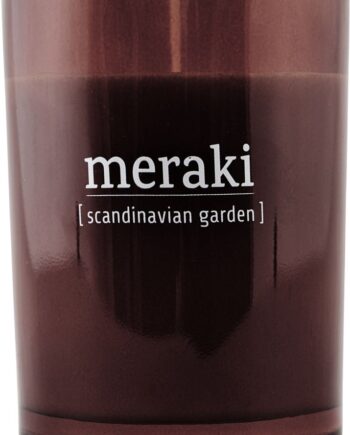 Duftlys Meraki Scandinavian Garden Brændt Henna Glas  Sojavoks  35 Timers Brændetid  ø8ã 10   Cm