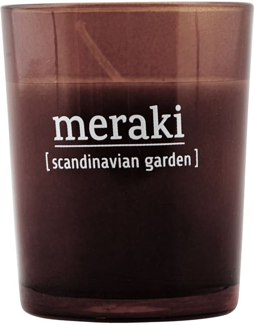 Duftlys Meraki Scandinavian Garden Stemningslys   Soyavoks Brændt Henna  D55ã H6   Cm  12 Timers Brændetid