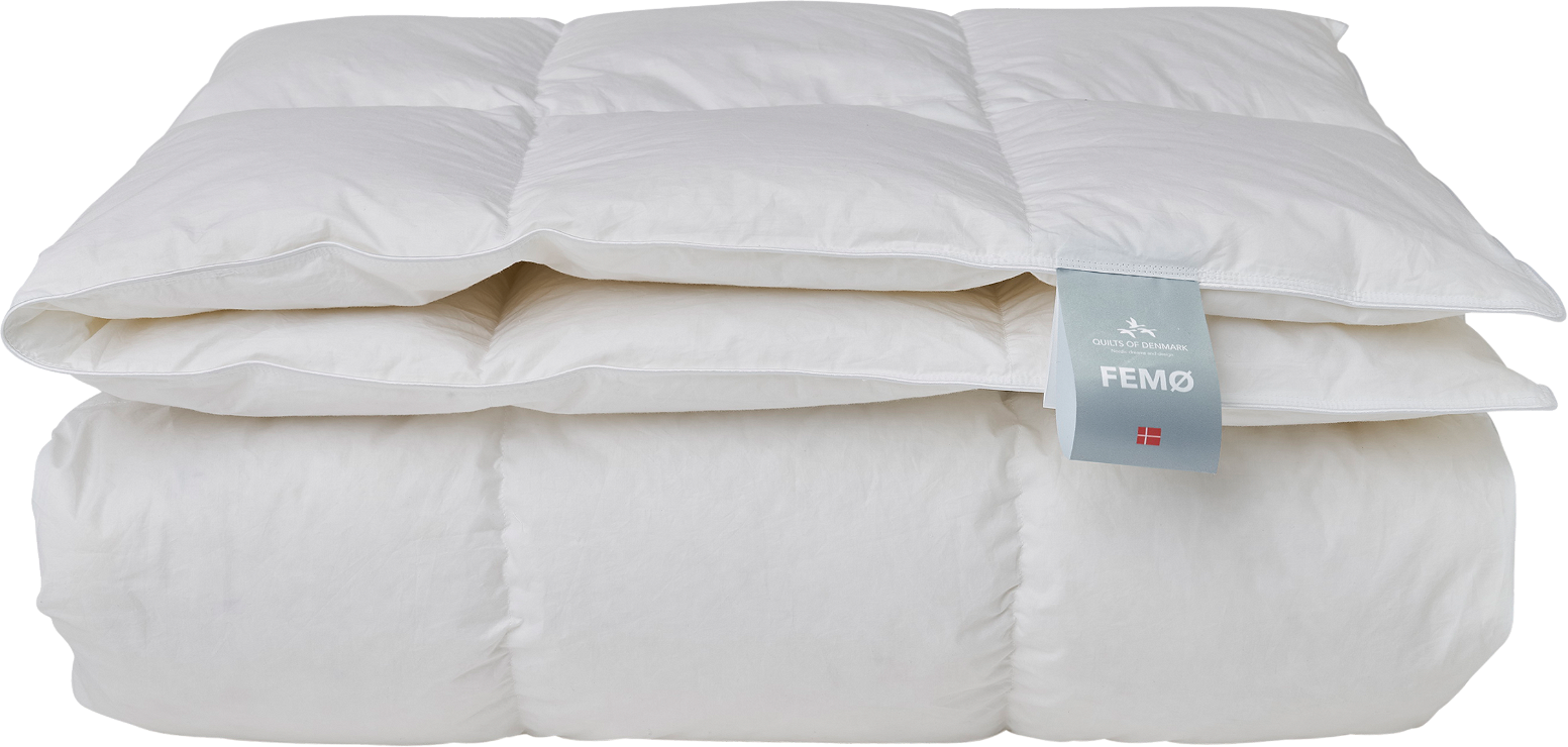 Dyne Quilts Of Denmark Femø Lun 200x220 Cm 950   Moskusdun Allergivenlig