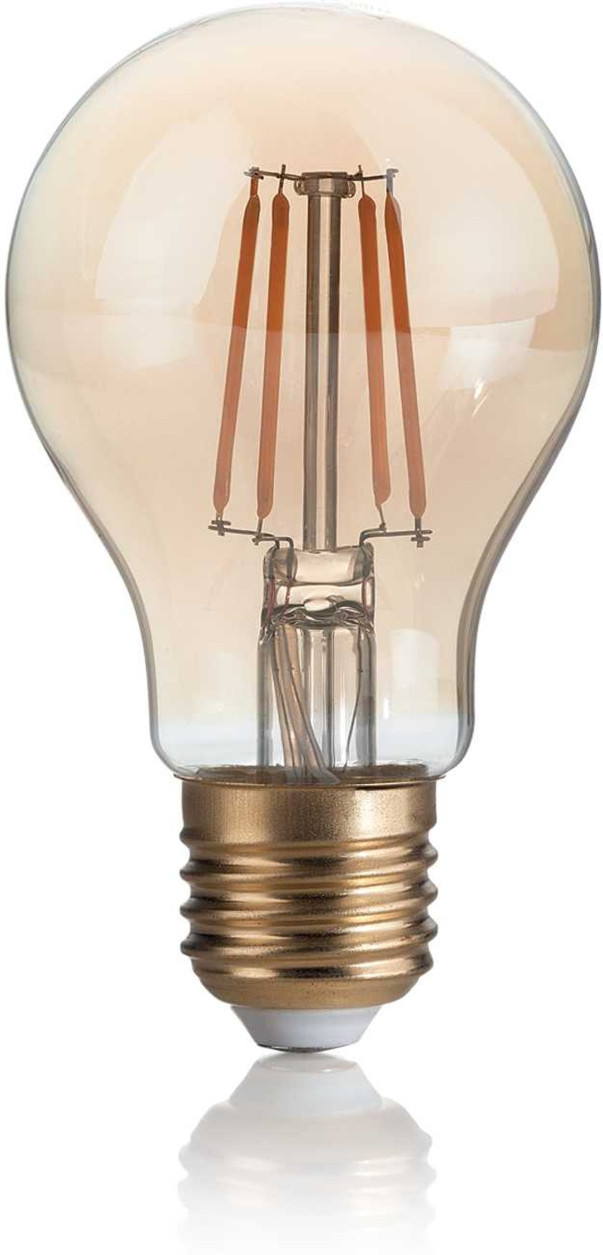 E27 Lyspære Ideal Lux E27 Ravfarvet Glas 4w 370 Lm 2200k 15000 Timer