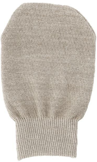 Eksfolierende Handske Meraki Borago   Beige Hør Bomuld 13x21 Cm