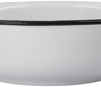 Emaljebalje Meraki Small ø20 Cm   H6 Cm Hvid Vaskefad Skål