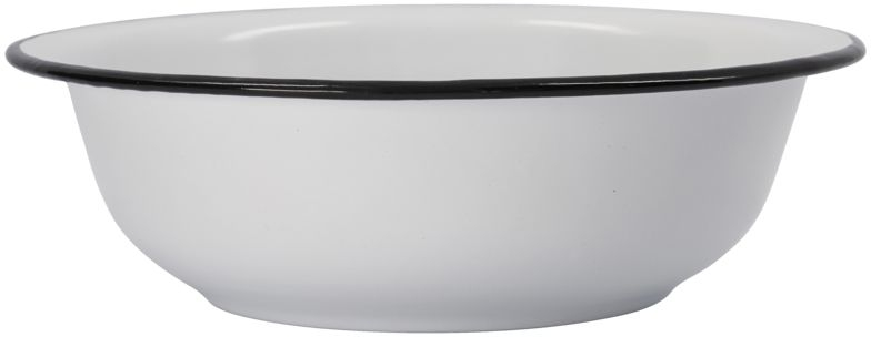 Emaljebalje Meraki Small ø20 Cm   H6 Cm Hvid Vaskefad Skål