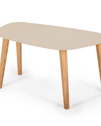 Endocarp Sofabord 80x48x40cm Brun Beige Asketræ