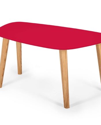 Endocarp Sofabord 80x48x40cm Pure Red   Asketræ