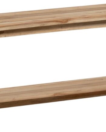 Entrébænk Kave Home Safara 100  Genbrugt Massivt Teaktræ Natur Rustic Kolonial 100ã 32ã 46 Cm